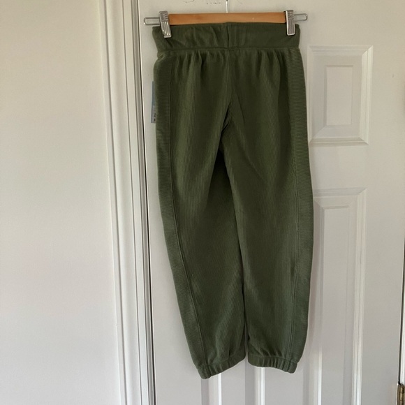 🐱 NWT Cat & Jack Girls' French Terry Jogger Pants - Army Green Size Small 6/7 - Picture 2 of 7